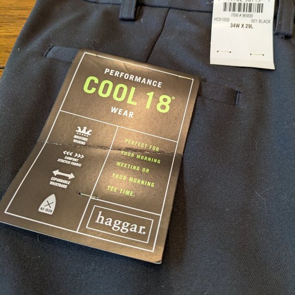 Haggar Men's pants brand new with tags  34W X 29L - Picture 2 of 4